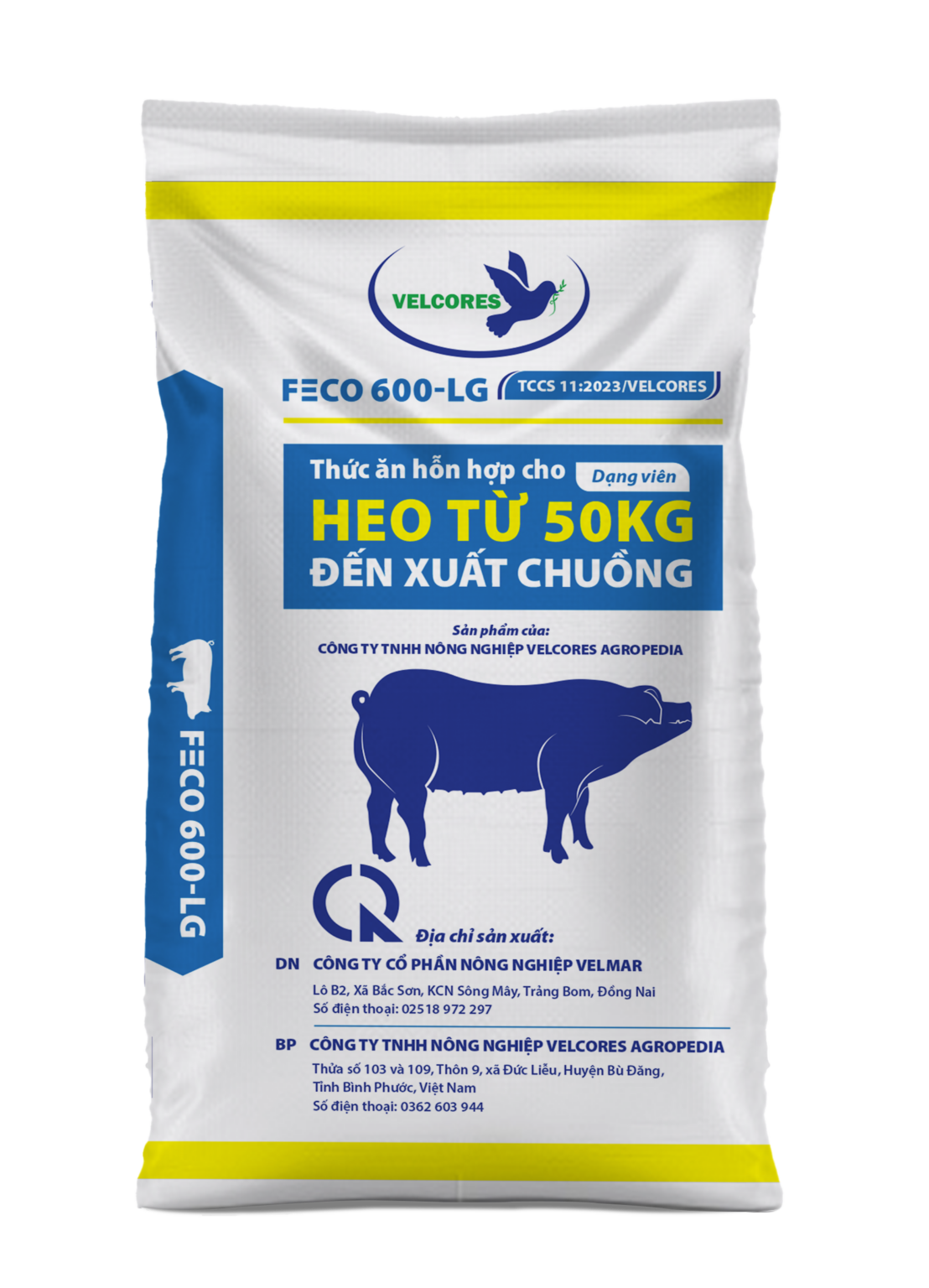 Feco 600 Lg Thức ăn Hỗn Hợp Cho Heo Từ 50kg Xuất Chuồng CÔng Ty Tnhh NÔng NghiỆp Velcores