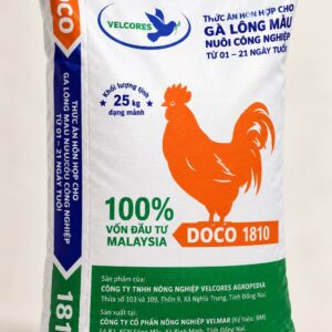 Tìm giải pháp giúp gà lông màu 01-21 ngày tuổi lớn nhanh, khỏe mạnh? Chọn ngay DOCO 1810 dạng mảnh bao 25kg! Chiết khấu tốt cho trang trại, liên hệ ngay!